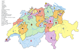 La Svizzera è formata da 26 Stati: i Cantoni
