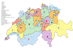 La Svizzera è formata da 26 Stati: i Cantoni