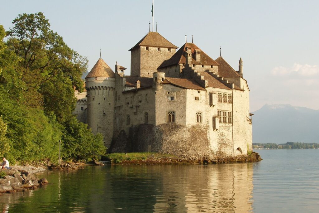 Il Castello di Chillon sul lago Lemano vicino Losanna