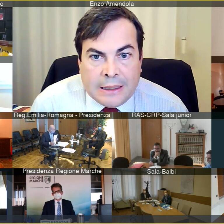 Incontro virtuale tra Vincenzo Amendola (Ministro degli Affari Europei) e le Regioni e le Province Autonome