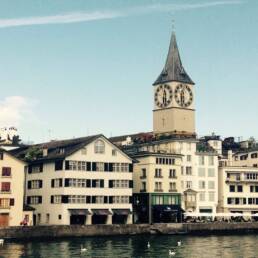 La città di Zurigo è attraversata dal fiume Limmat
