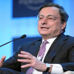 Mario Draghi al World Economic Forum di Davos