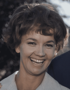 Un sorriso dell'attrice bernese Lilo Pulver nel 1968