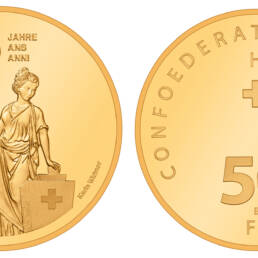 La moneta d'oro da 50 franchi per celebrare mezzo secolo di suffragio femminile in Svizzera