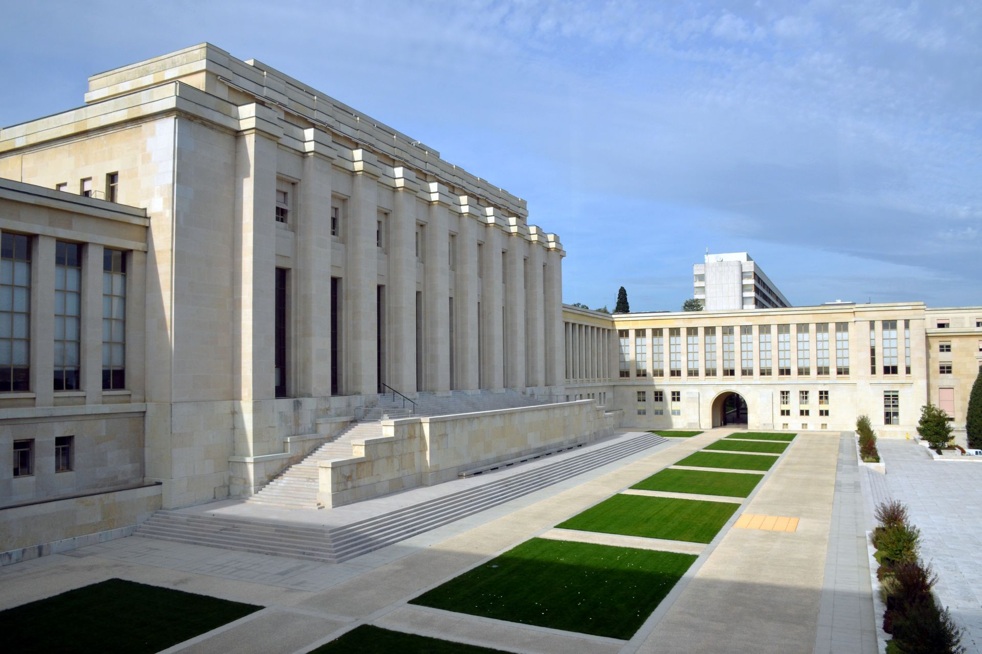 Il celebre Palazzo delle Nazioni Unite di Ginevra