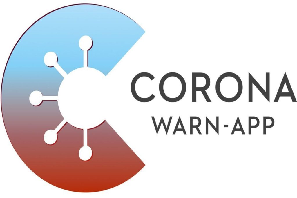 Il logotipo di Corona-Warn-App tedesca