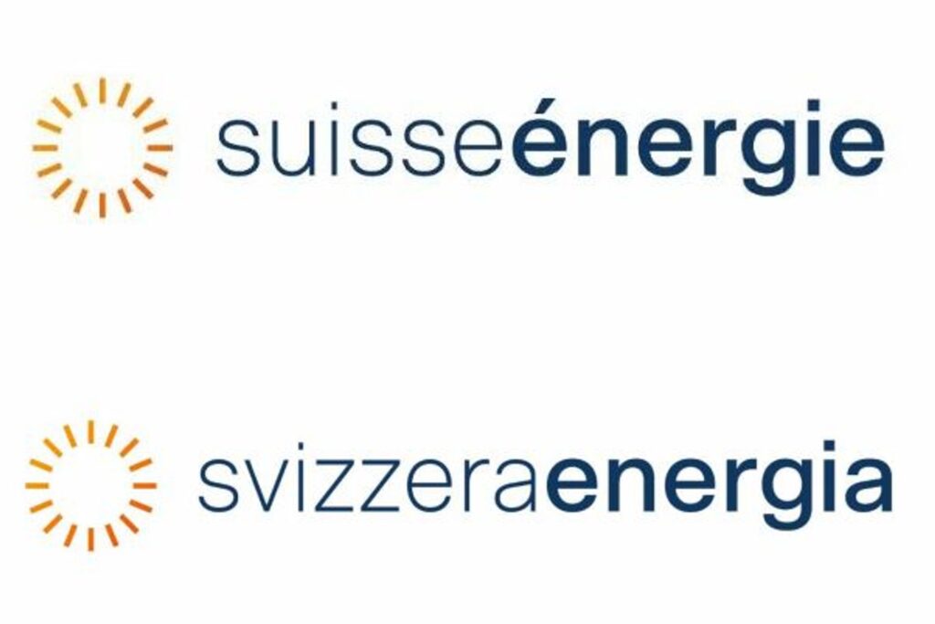 Il logotipo di suisseénergie ed energiasvizzera