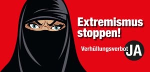 Il manifesto dell'iniziativa contro la dissimulazione del volto (tedesco)