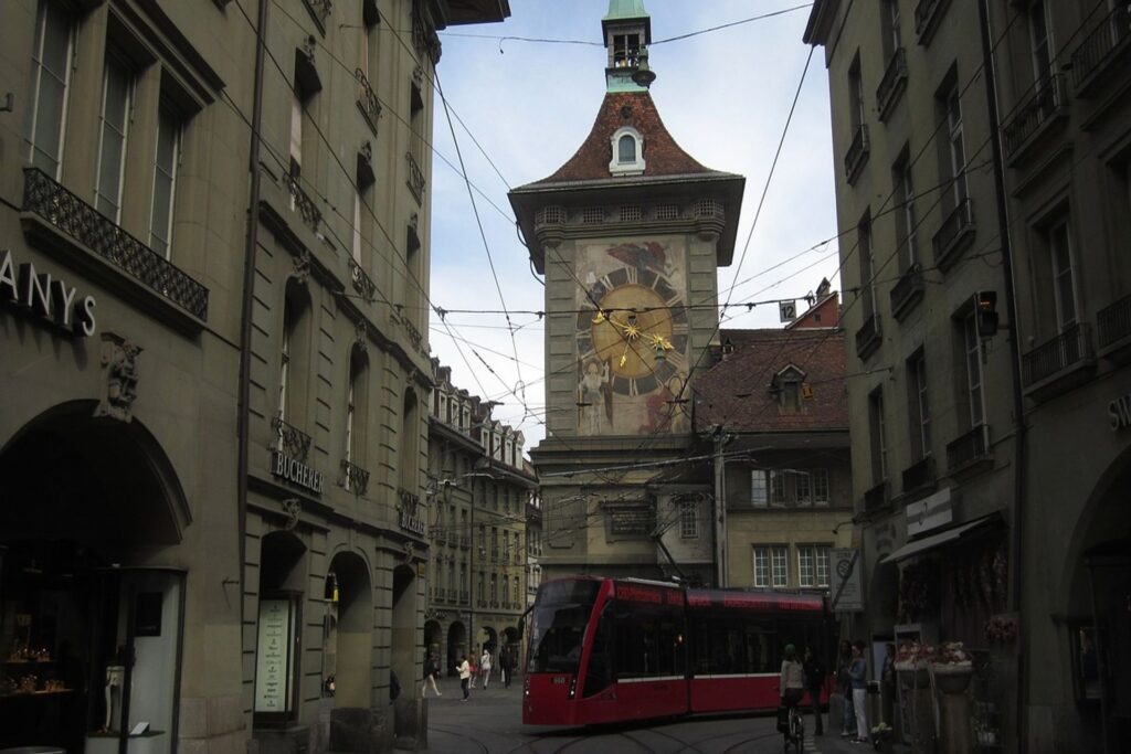 La Città Vecchia di Berna con la nota torre Zytglogge