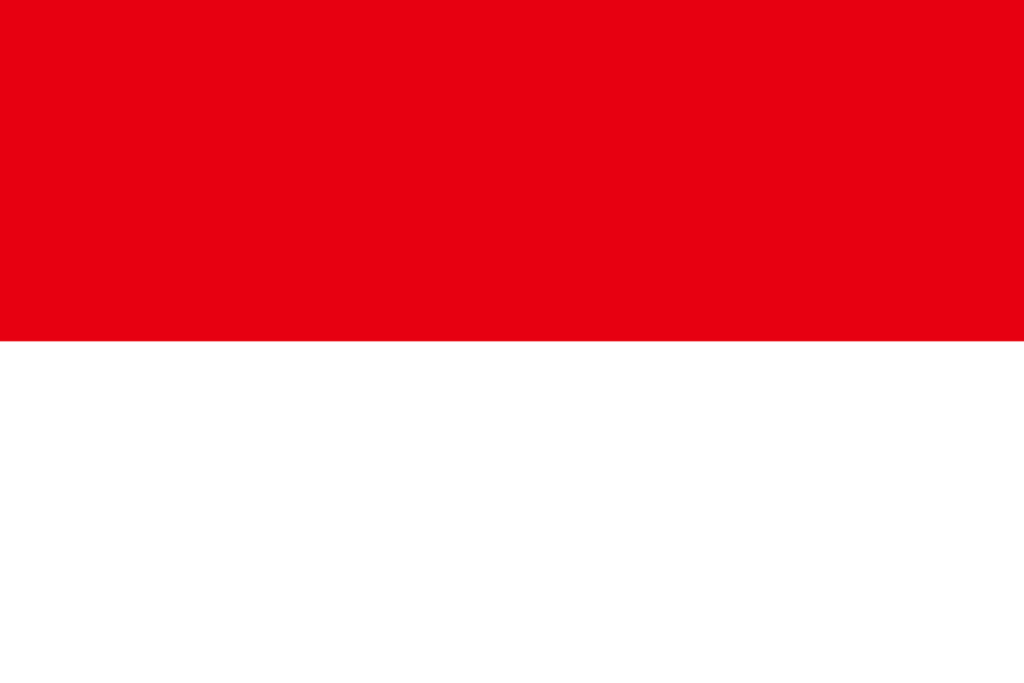 La bandiera della Repubblica d'Indonesia