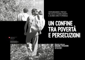 La locandina della mostra 'Un confine tra povertà e persecuzioni'