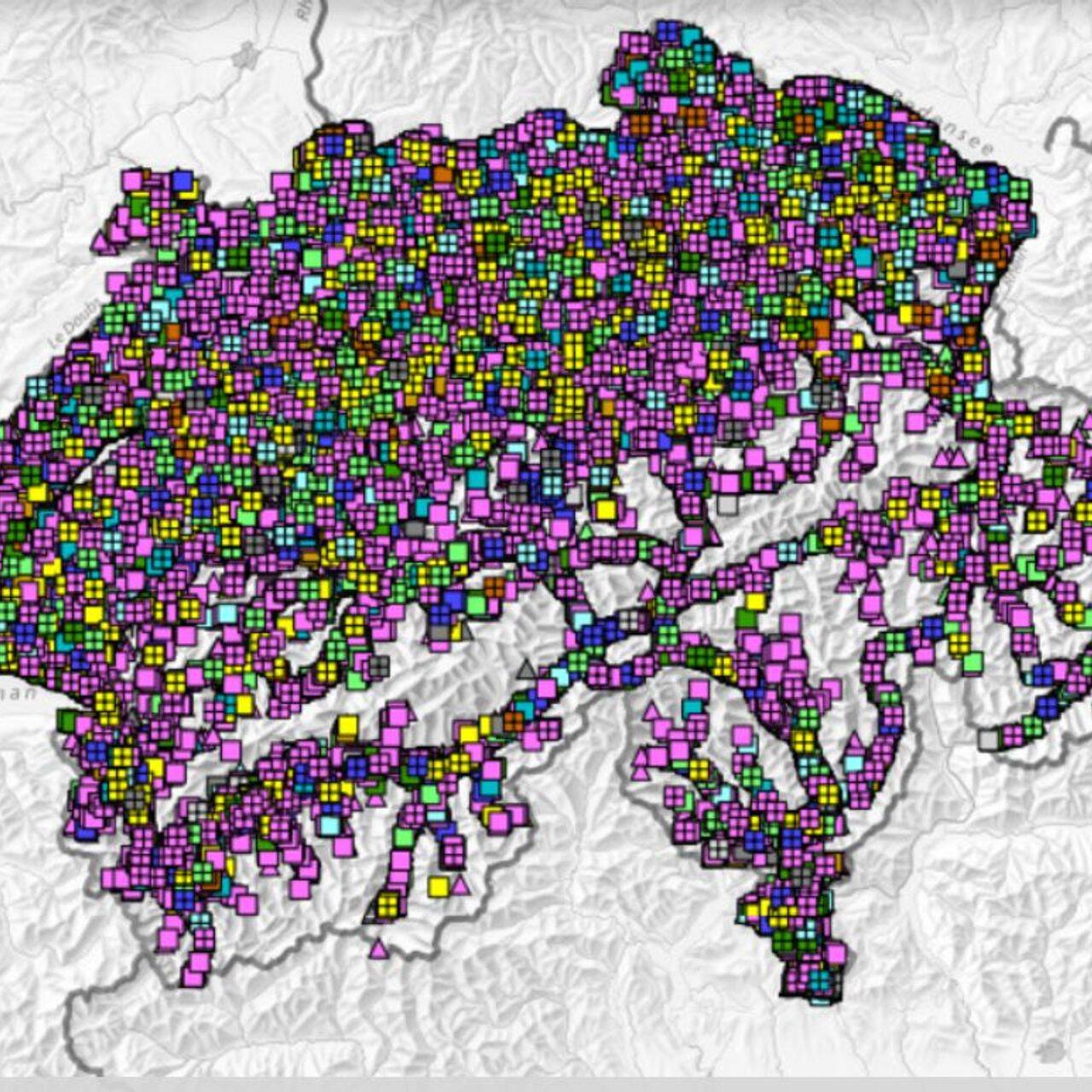La mappa degli incidenti stradali in Svizzera nel 2020