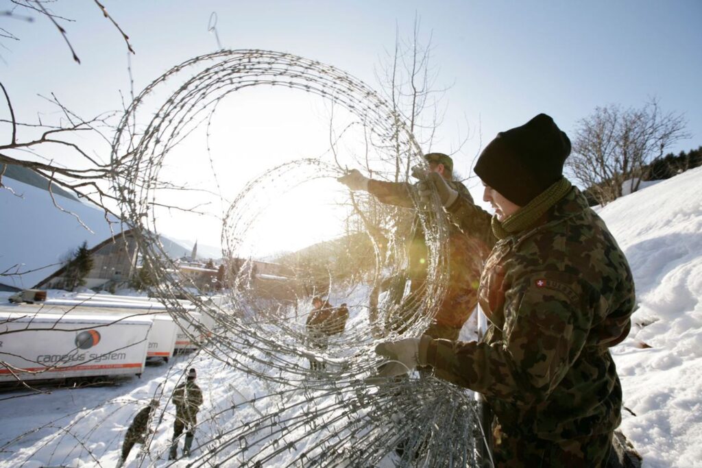 Le attività di protezione dell'esercito svizzero al World Economic Forum di Davos (Grigioni) (Foto (VBS-DDPS)