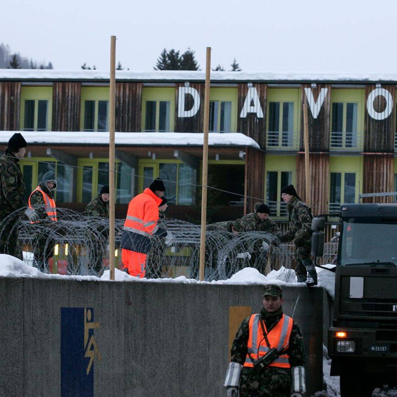 Le attività di protezione dell'esercito svizzero al World Economic Forum di Davos (Grigioni) (Foto (VBS-DDPS)
