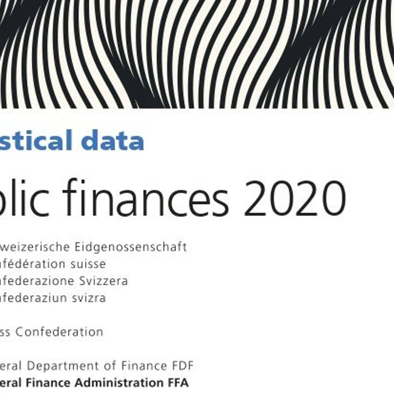 La copertina del volume “Finanze Pubbliche 2020” della Svizzera