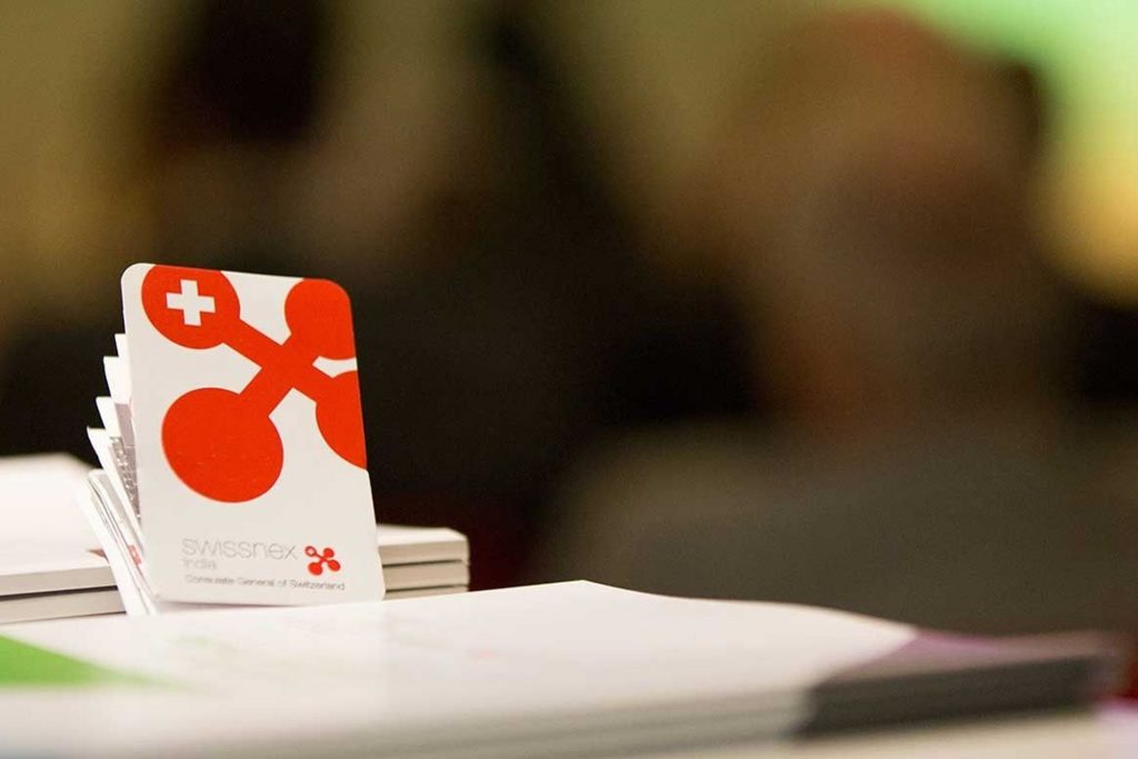 Un bloc-notes con il logotipo Swissnex