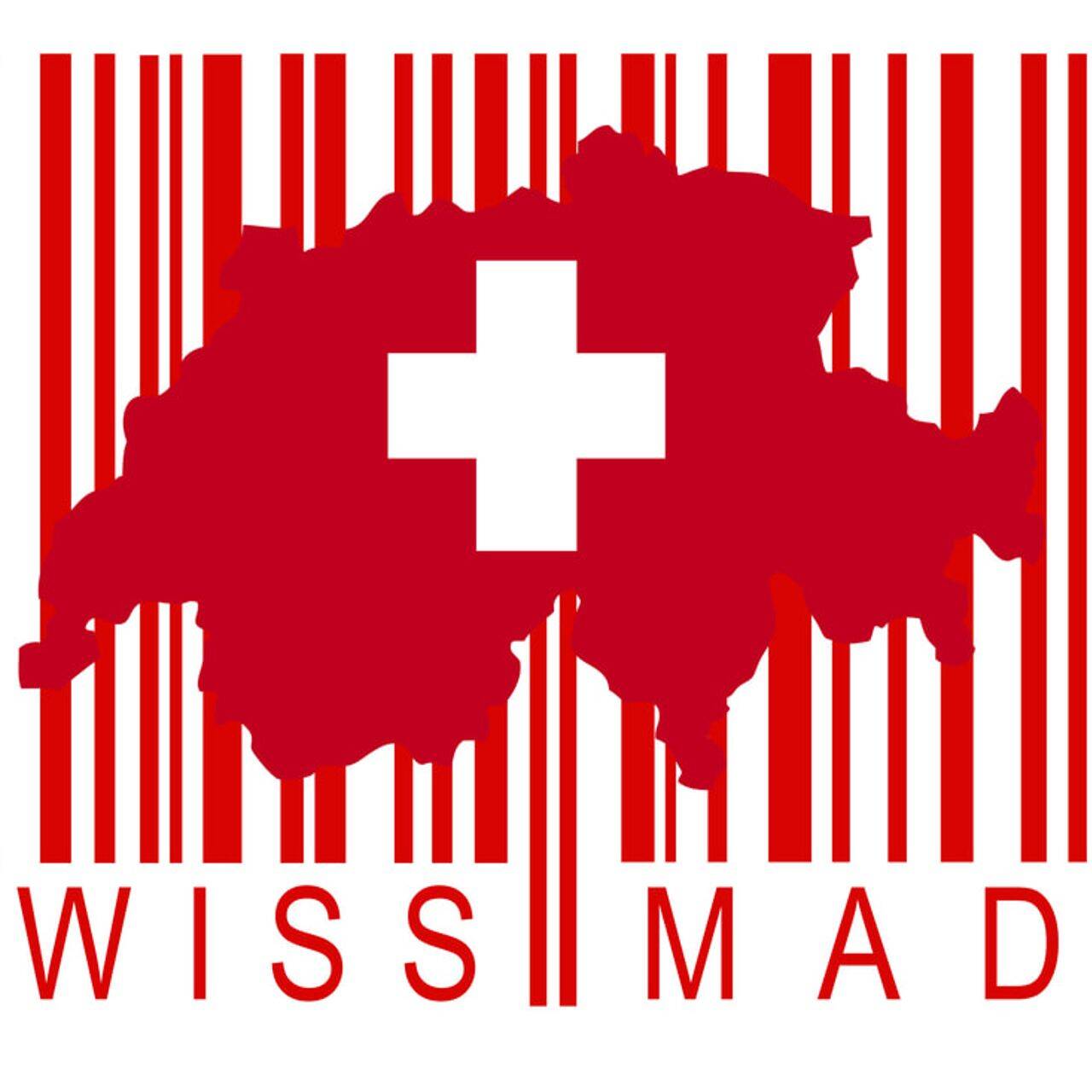 Un'elegante elaborazione del marchio 'Swiss made'