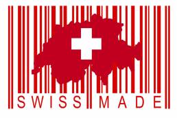 Un'elegante elaborazione del marchio 'Swiss made'
