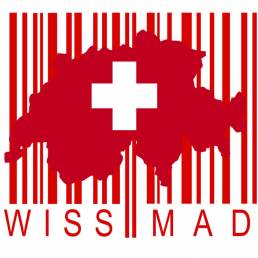 Un'elegante elaborazione del marchio 'Swiss made'