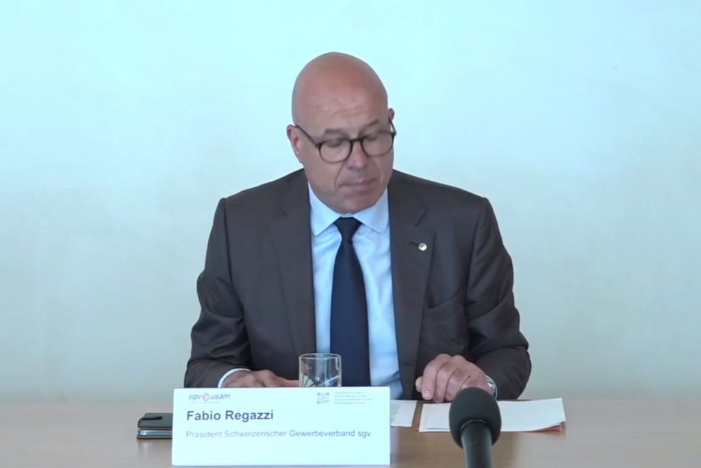 Fabio Regazzi, presidente dall'Unione Svizzera Arti e Mestieri (USAM)