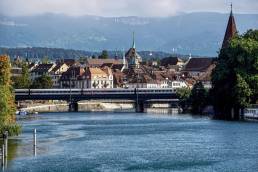 La città svizzera di Soletta attraversata dal fiume Aar