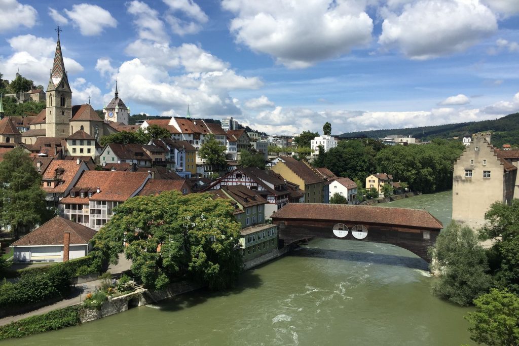 La splendida località termale di Baden nel Canton Argovia