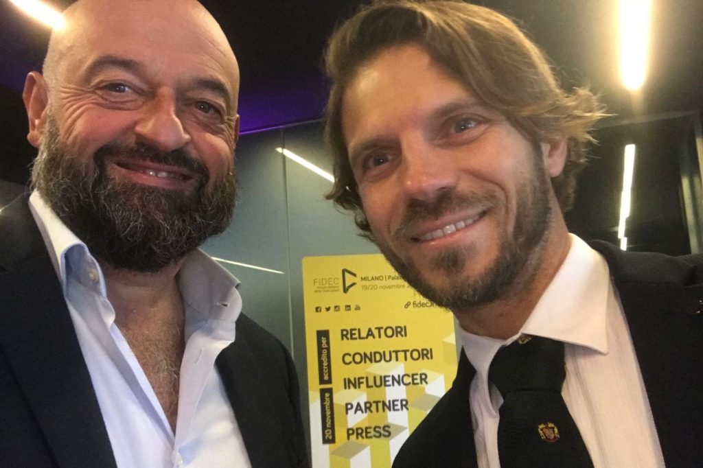 L'imprenditore Alessandro Bertoldi con Giovanni Patrizi, suo rappresentante in Italia