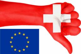 Pollice verso della Confederazione Svizzera all'Accordo Quadro con l'Unione Europea
