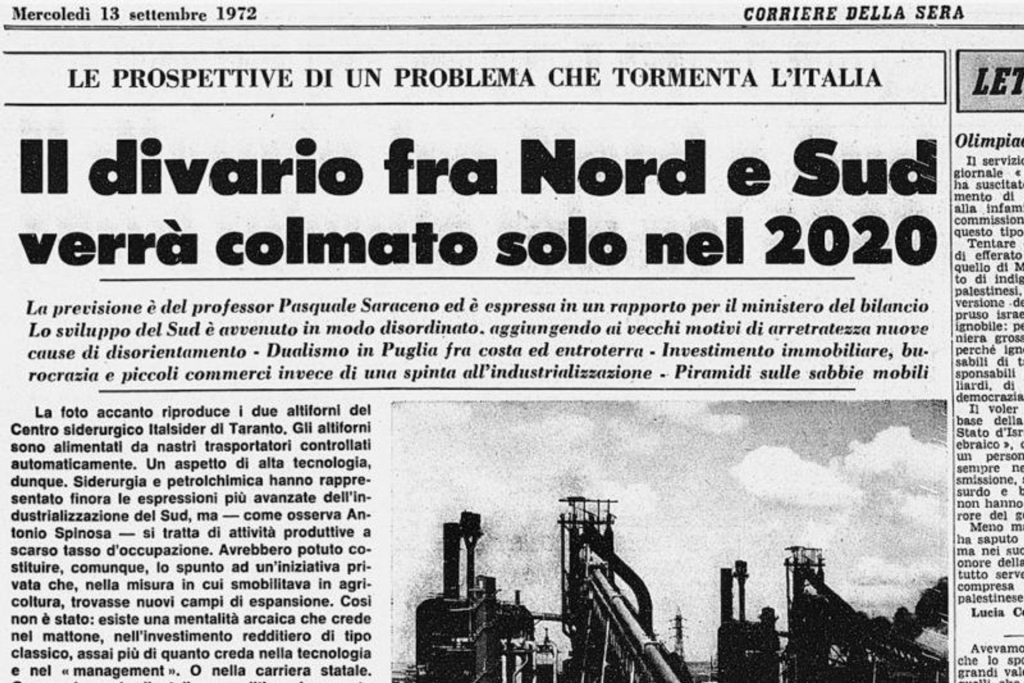 Un articolo del "Corriere della Sera", carico di eccessivo ottimismo, del 13 settembre 1972