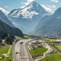 Il portale Nord della Galleria di base del San Gottardo