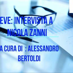 La copertina della videointervista a Nicola Zanni di Alessandro Bertoldi