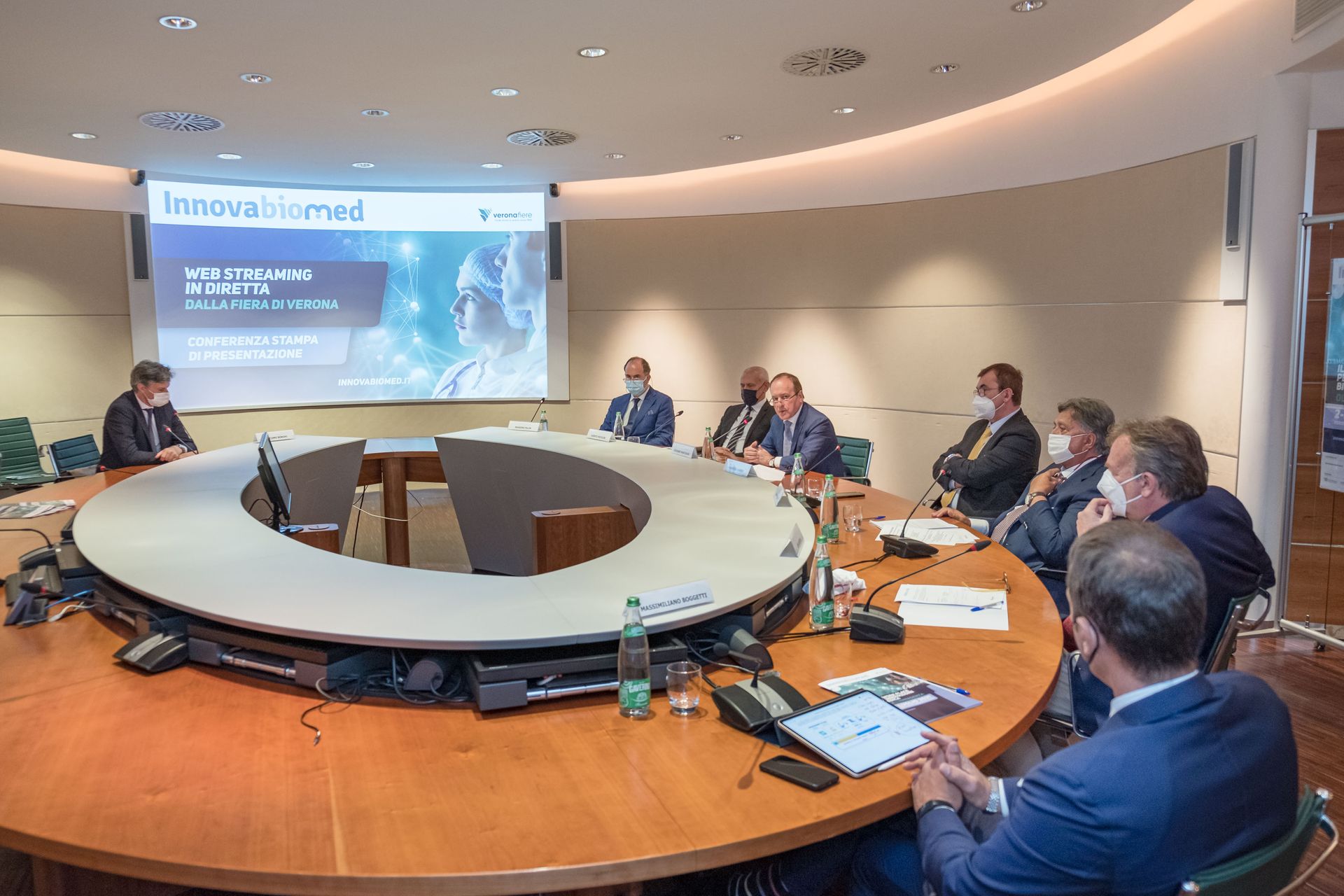 La conferenza stampa di presentazione di Innovabiomed a Verona