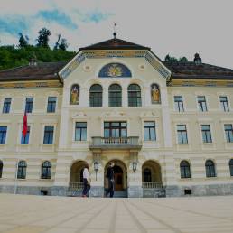 La sede del Governo del Principato del Liechtenstein a Vaduz