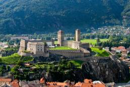 Lo splendido Castelgrande di Bellinzona, capitale del Ticino