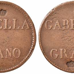 Tessere della Gabella del grano con contromarca a forma di corona