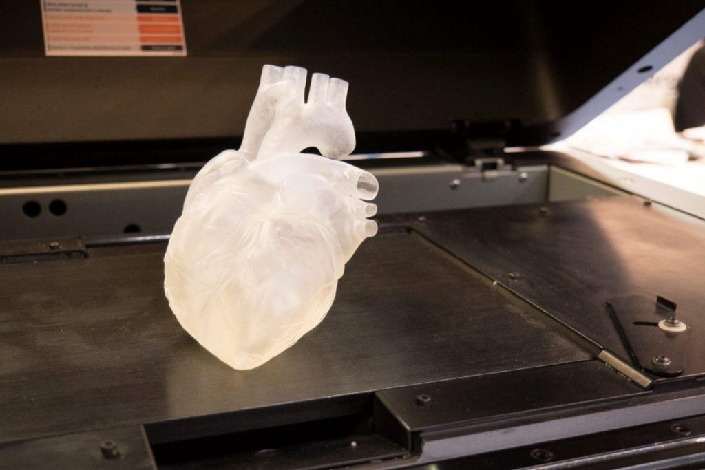 Un cuore "artificiale" trasparente mostrato a Innovabiomed