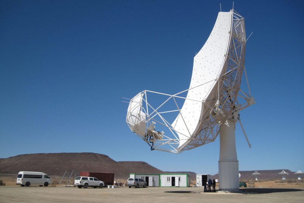 Una parabola dello Square Kilometre Array Observatory