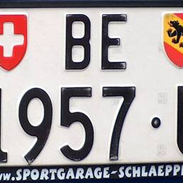 Una targa professionale svizzera del Canton Berna