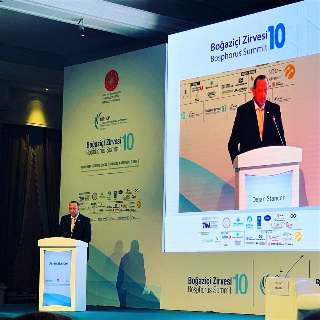 Discorso di apertura di Dejan Štancer, Chairman dell'organizzazione Global Chamber of Business Leaders, al Vertice del Bosforo, tenutosi a Istanbul, in Turchia