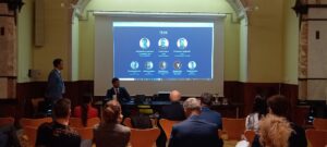 Alessandro Loprieno, CEO di WeShort, durante la cerimonia conclusiva del Premio Start Up e PMI Innovative il 18 settembre a Zurigo