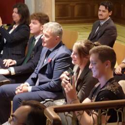 Il pubblico intervenuto alla cerimonia conclusiva del Premio PMI e Start Up Innovative il 18 settembre 2021 a Zurigo