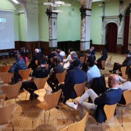 Il pubblico intervenuto alla cerimonia conclusiva del Premio PMI e Start Up Innovative il 18 settembre 2021 a Zurigo