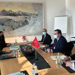 I colloqui con la Svizzera della presidente georgiana Salome Zourabichvili