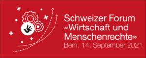 Il logotipo del Forum svizzero "Imprese e Diritti Umani" in lingua tedesca