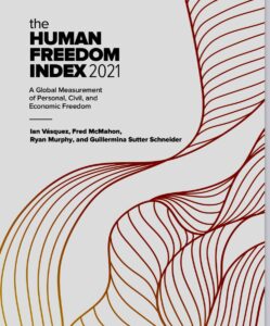 Copertina dello studio studio “The Human Freedom Index 2021 - A Global Measurement of Personal, Civil, and Economic Freedom”