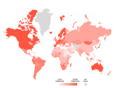Mappa della libertà umana secondo il rapporto “The Human Freedom Index 2021 - A Global Measurement of Personal, Civil, and Economic Freedom”