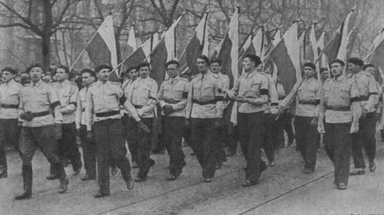 I funerali di Roman Dmowski, leader di Democrazia Nazionale, scomparso il 2 gennaio 1939