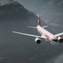 Bombardier CSeries air-to-air © SWISS