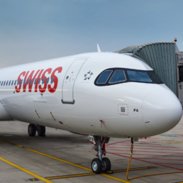 A320 während einer Betankung ©SWISS