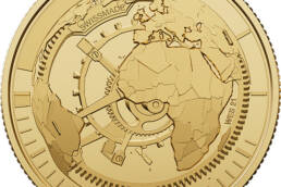 Moneta d'oro da 25 franchi Industria orologiera svizzera «Timemachine», diritto